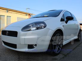 Fiat Grande Punto autófóliázás: Avery pearl white cb1610002 autó fóliával 03